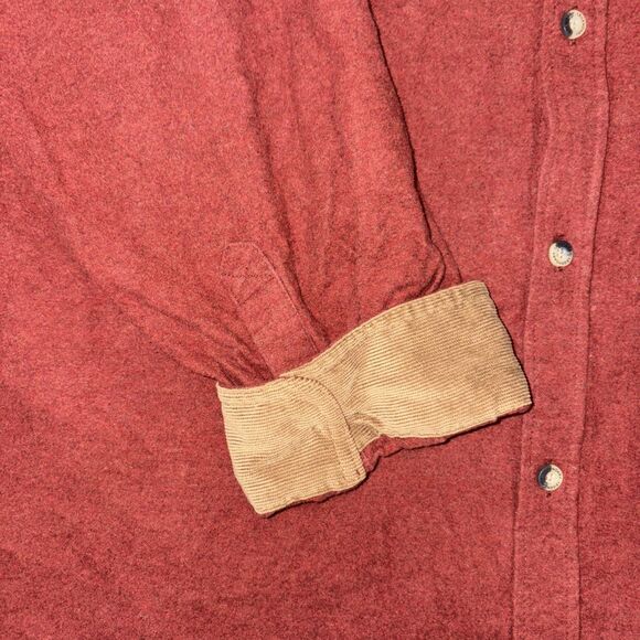 Legendary Whitetails Men's Flannel Casual Button-Down Shirt 4XL Cotton Solid - Picture 4 of 13